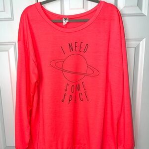 Sew In Love Bright Pink Graphic Sweatshirt